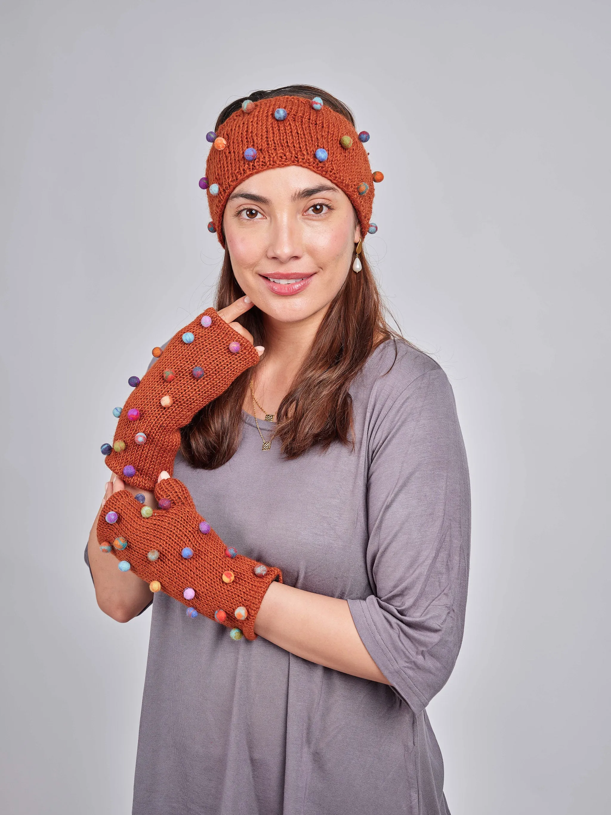 Sugar Dot Beanie Set.