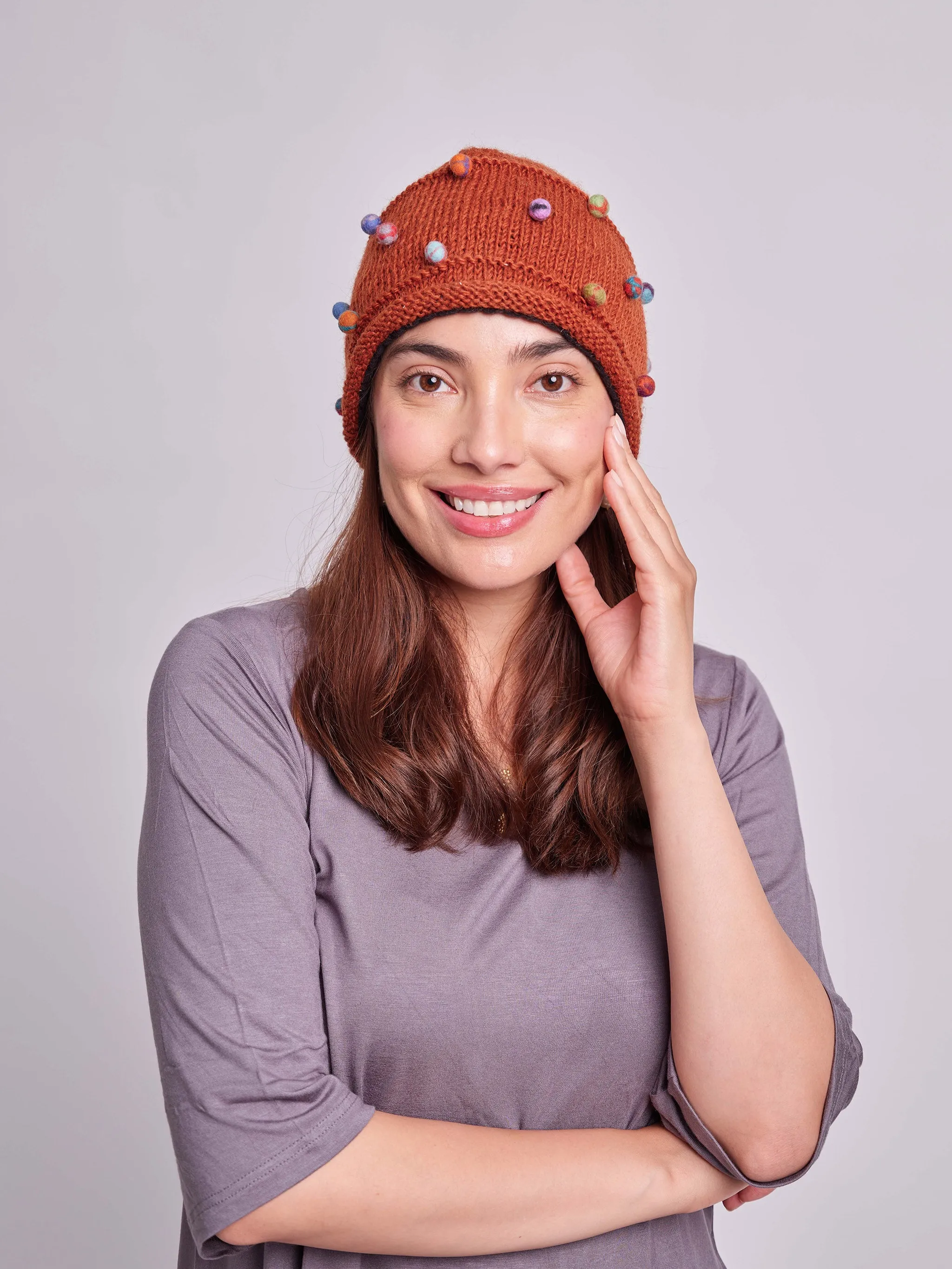 Sugar Dot Beanie Set.