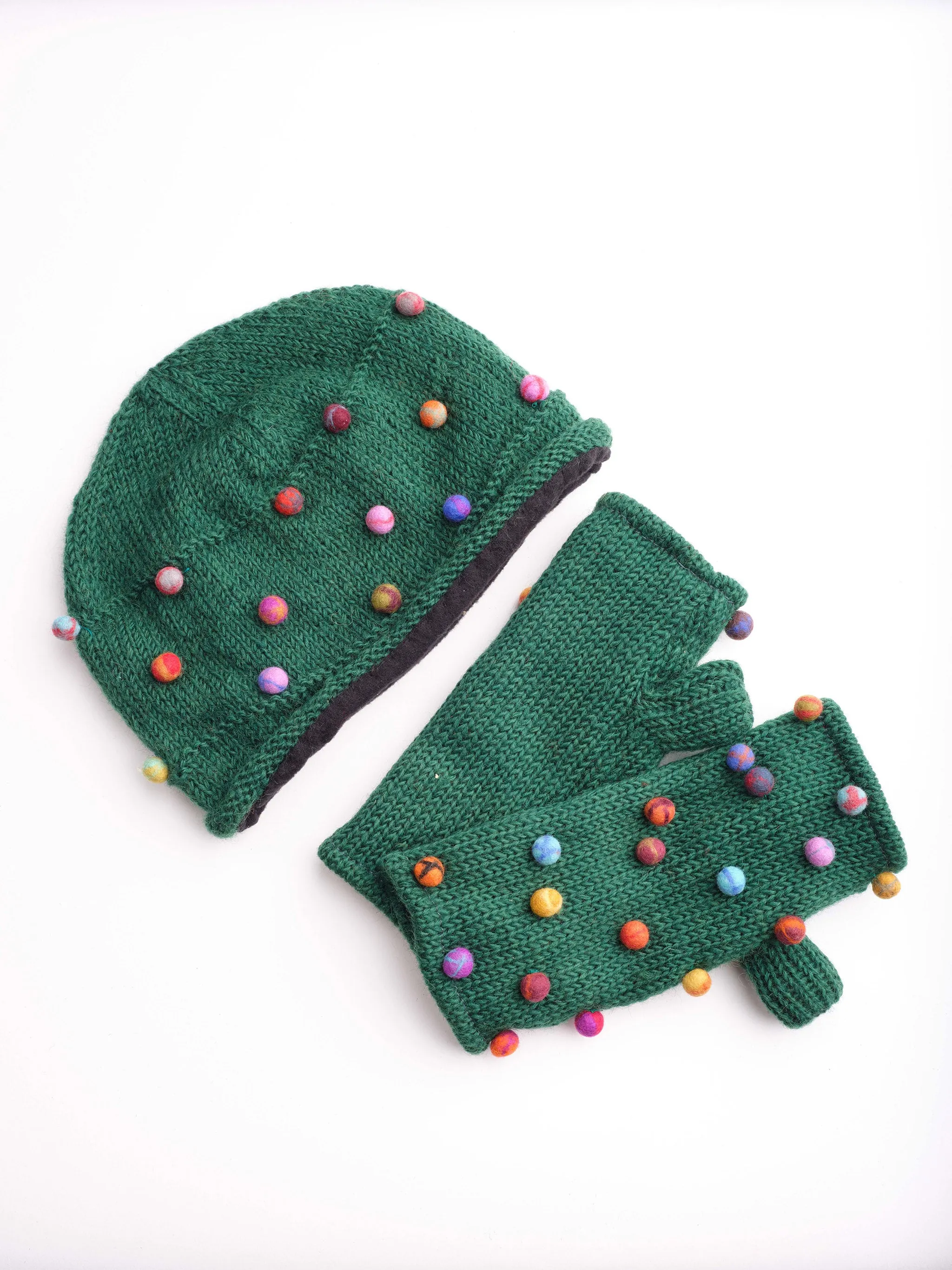 Sugar Dot Beanie Set.