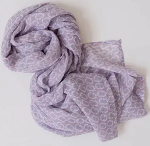 sunburst block printed scarf