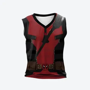 Superhero-Inspired Graphic Sleeveless Tank Tops