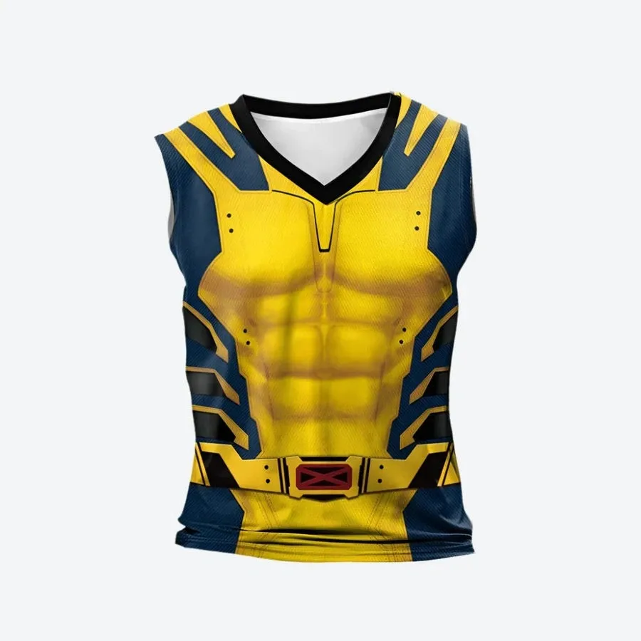 Superhero-Inspired Graphic Sleeveless Tank Tops