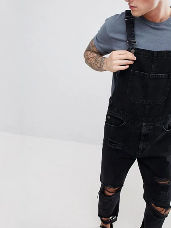 Suspender Denim Jumpsuit