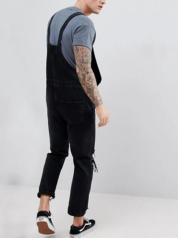 Suspender Denim Jumpsuit