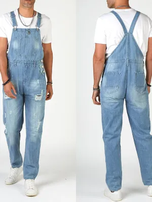 Suspender Denim Jumpsuit