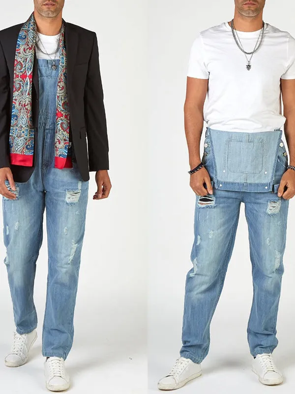 Suspender Denim Jumpsuit