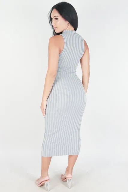 SWEATER KNIT MIDI DRESS