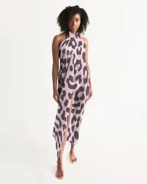 Swim Cover Up - Sarong / Pink Leopard Print