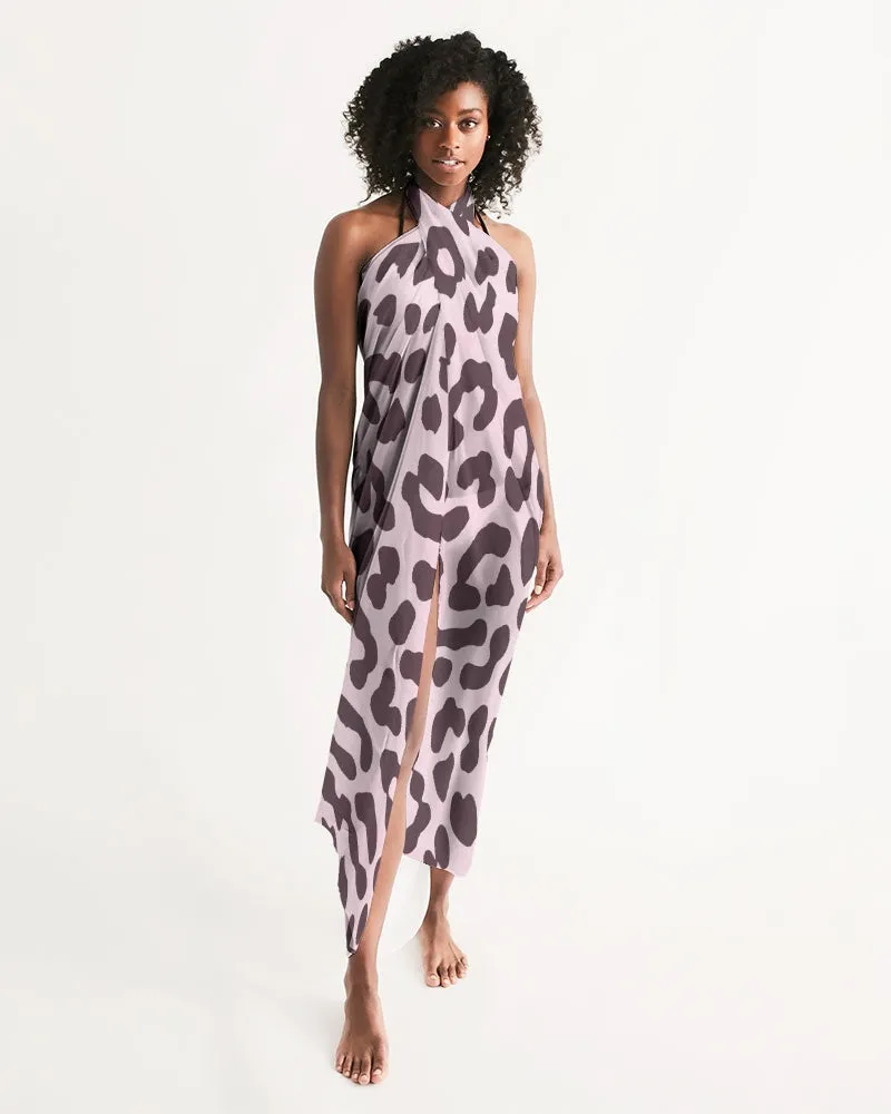 Swim Cover Up - Sarong / Pink Leopard Print
