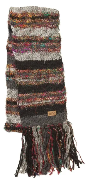 Swool Stripe Scarf - Black/Grey