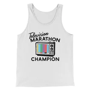 Television Marathon Champion Funny Movie Men/Unisex Tank Top