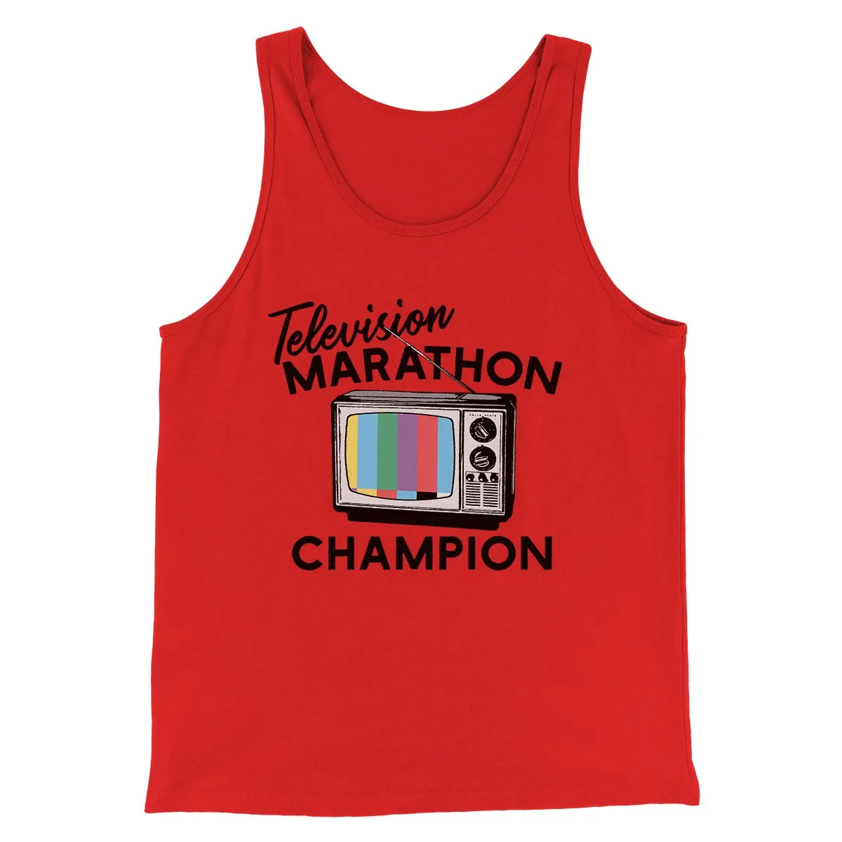 Television Marathon Champion Funny Movie Men/Unisex Tank Top