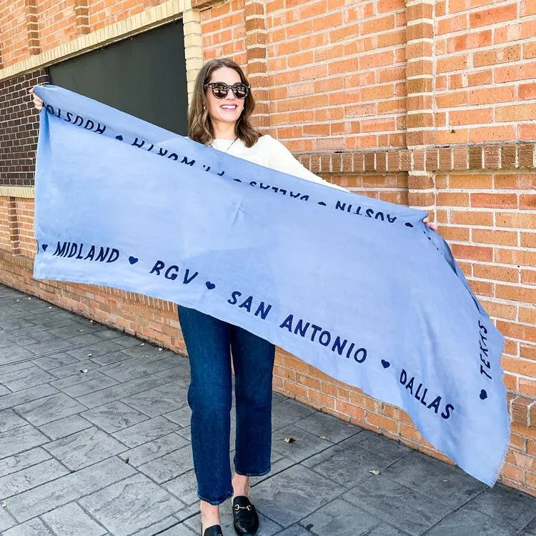 Texas Cities Scarf