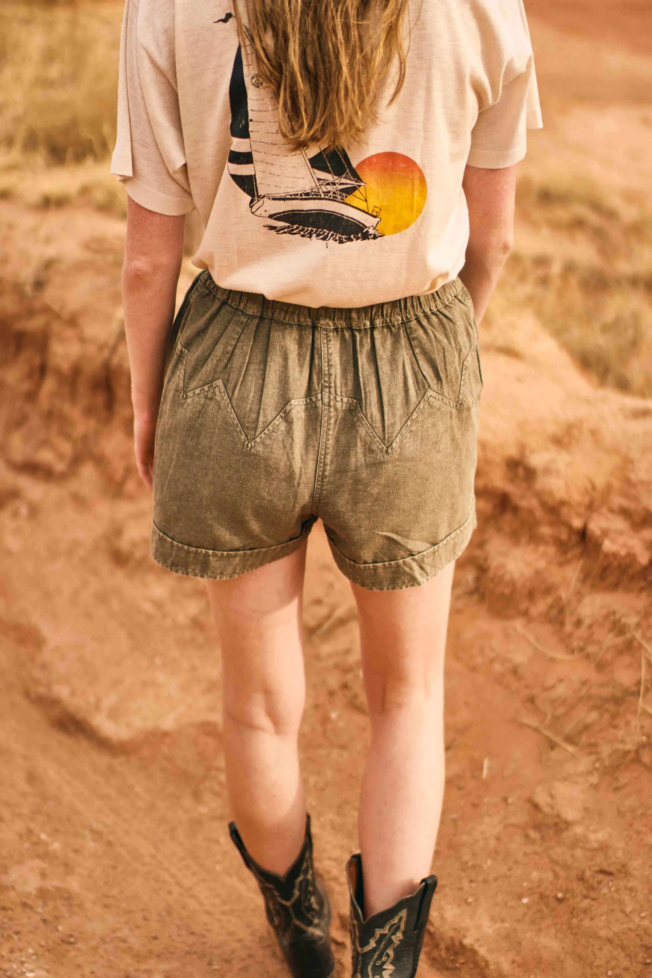 Texas Shorts in Cavern Canvas