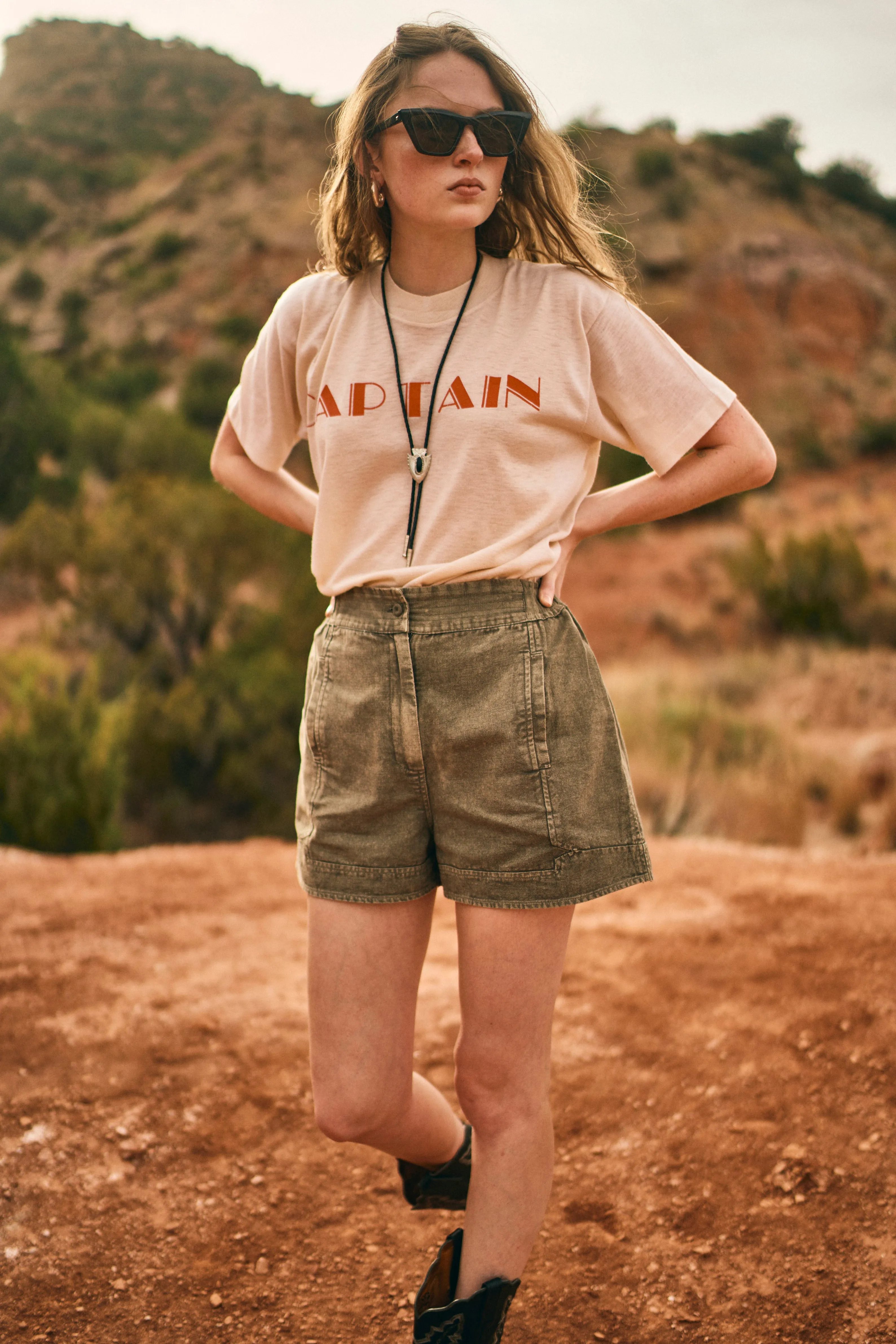 Texas Shorts in Cavern Canvas