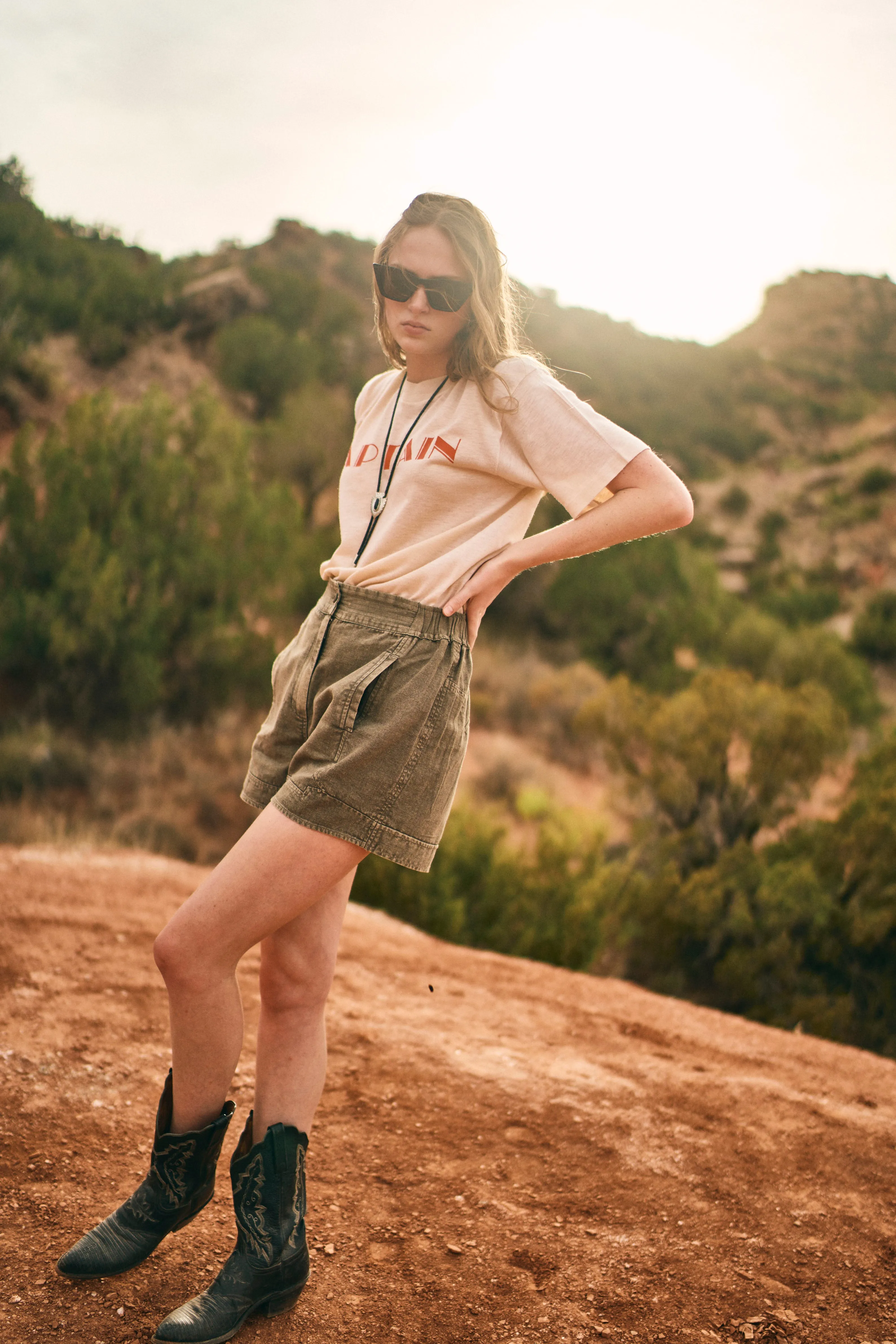 Texas Shorts in Cavern Canvas