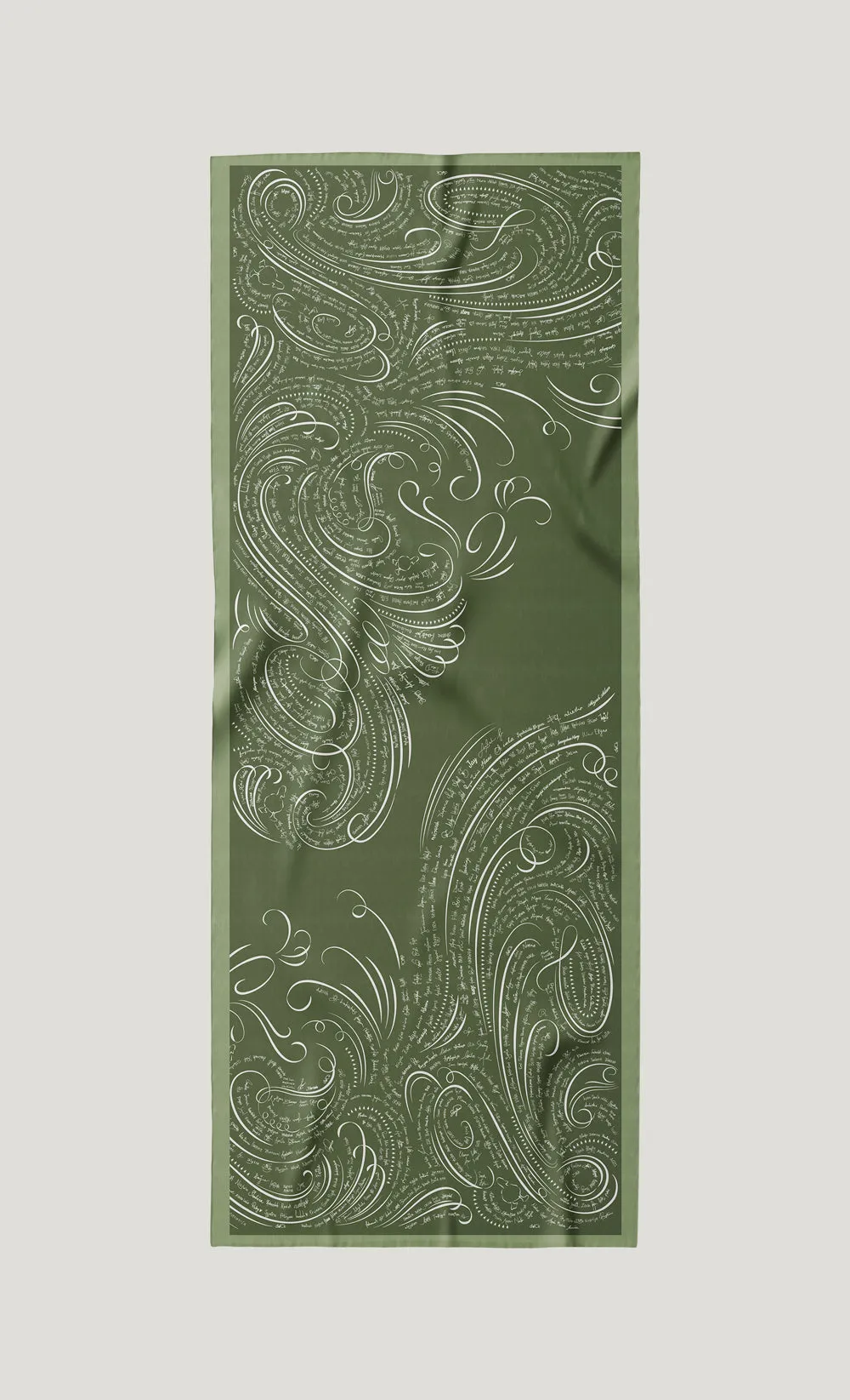 The dUCkade dUCk Matte Satin Silk Shawl in Emerald