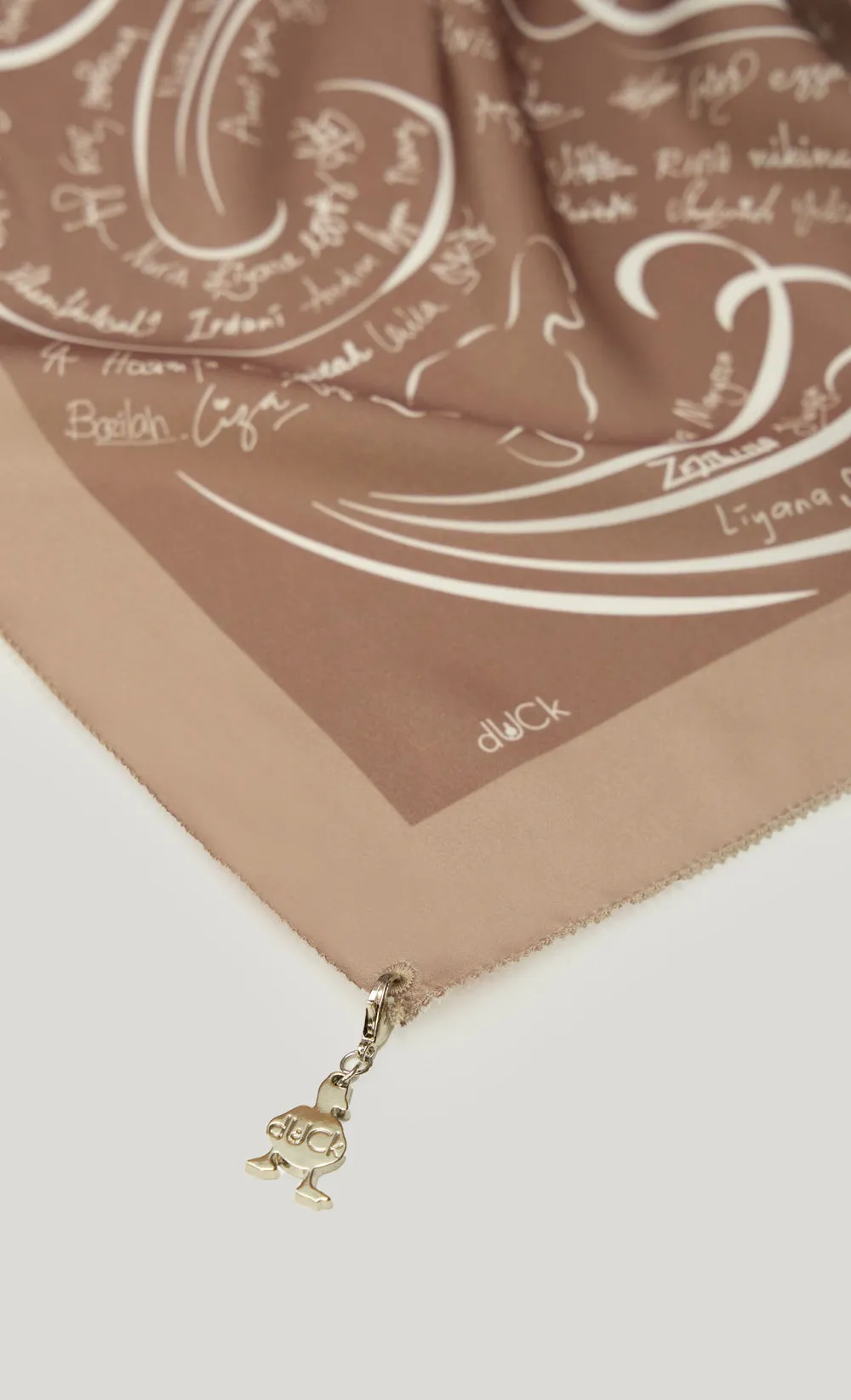 The dUCkade dUCk Matte Satin Silk Shawl in Quartz