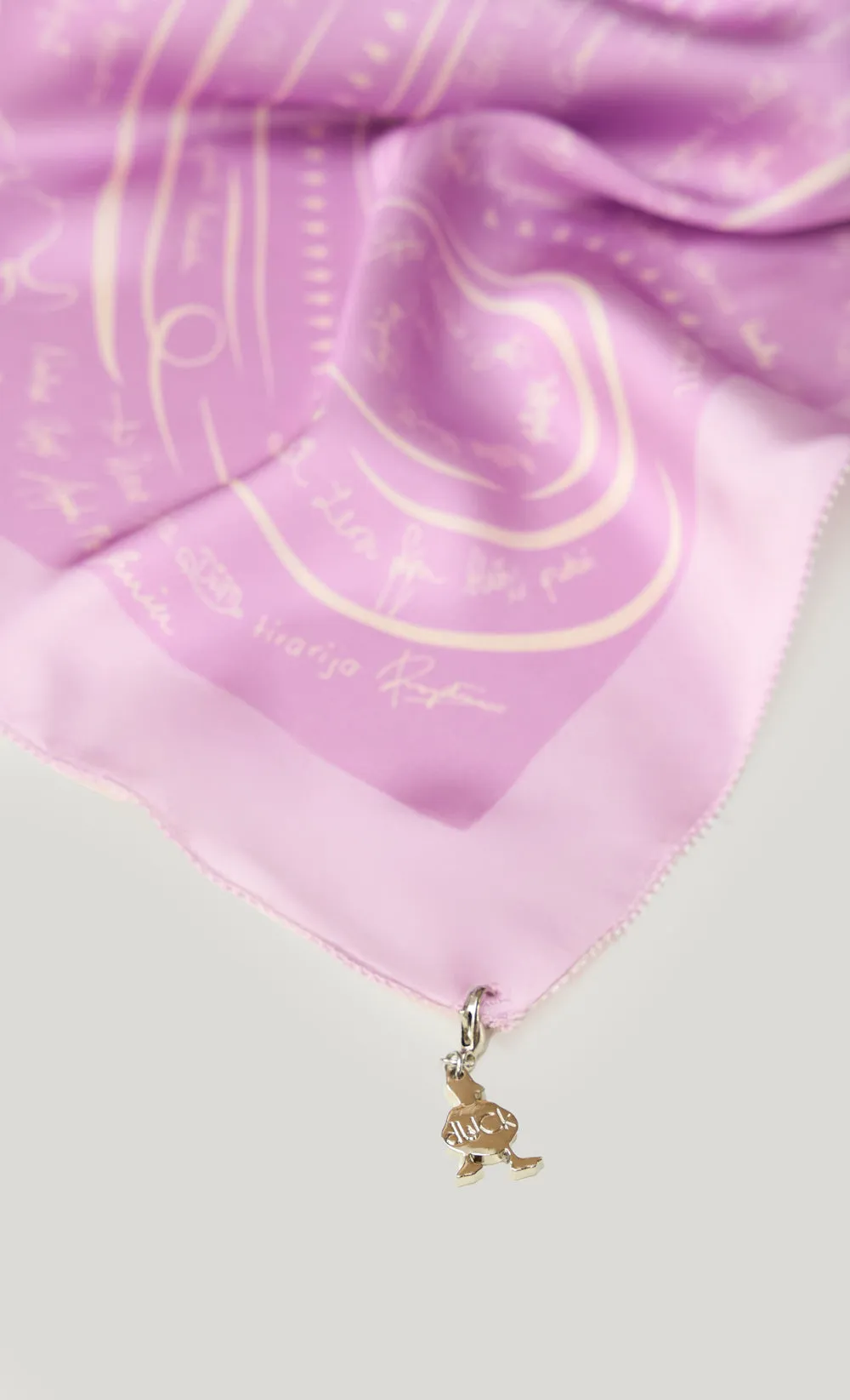 The dUCkade dUCk Matte Satin Silk Shawl in Violet Jade