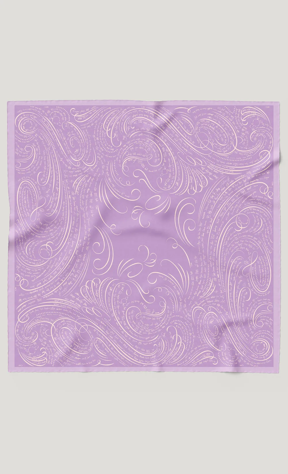 The dUCkade dUCk Matte Satin Silk Square Scarf in Violet Jade