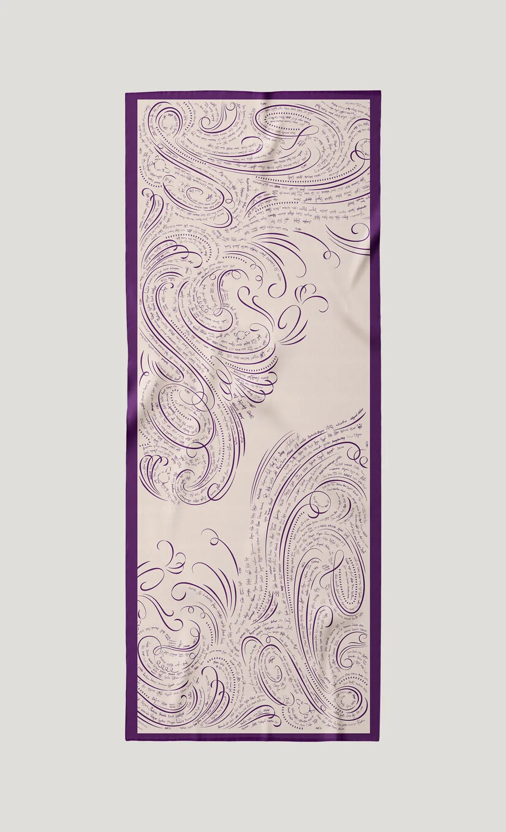 The dUCkade dUCk Satin Silk Shawl in Amethyst
