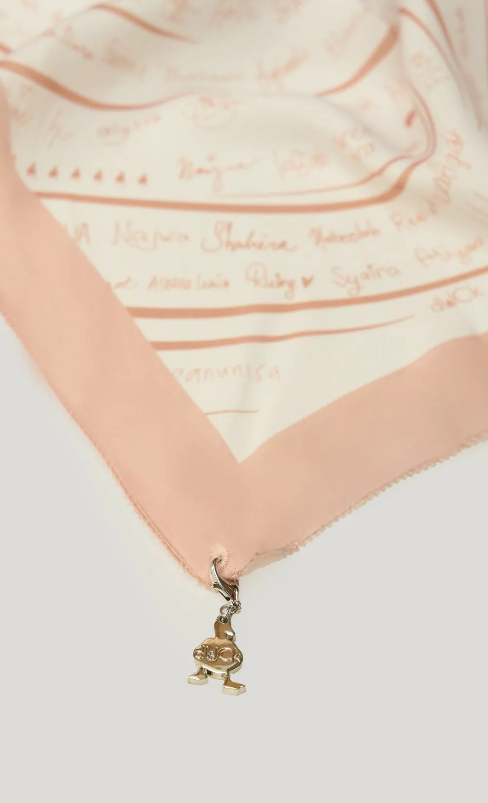 The dUCkade dUCk Satin Silk Shawl in Rose Quartz