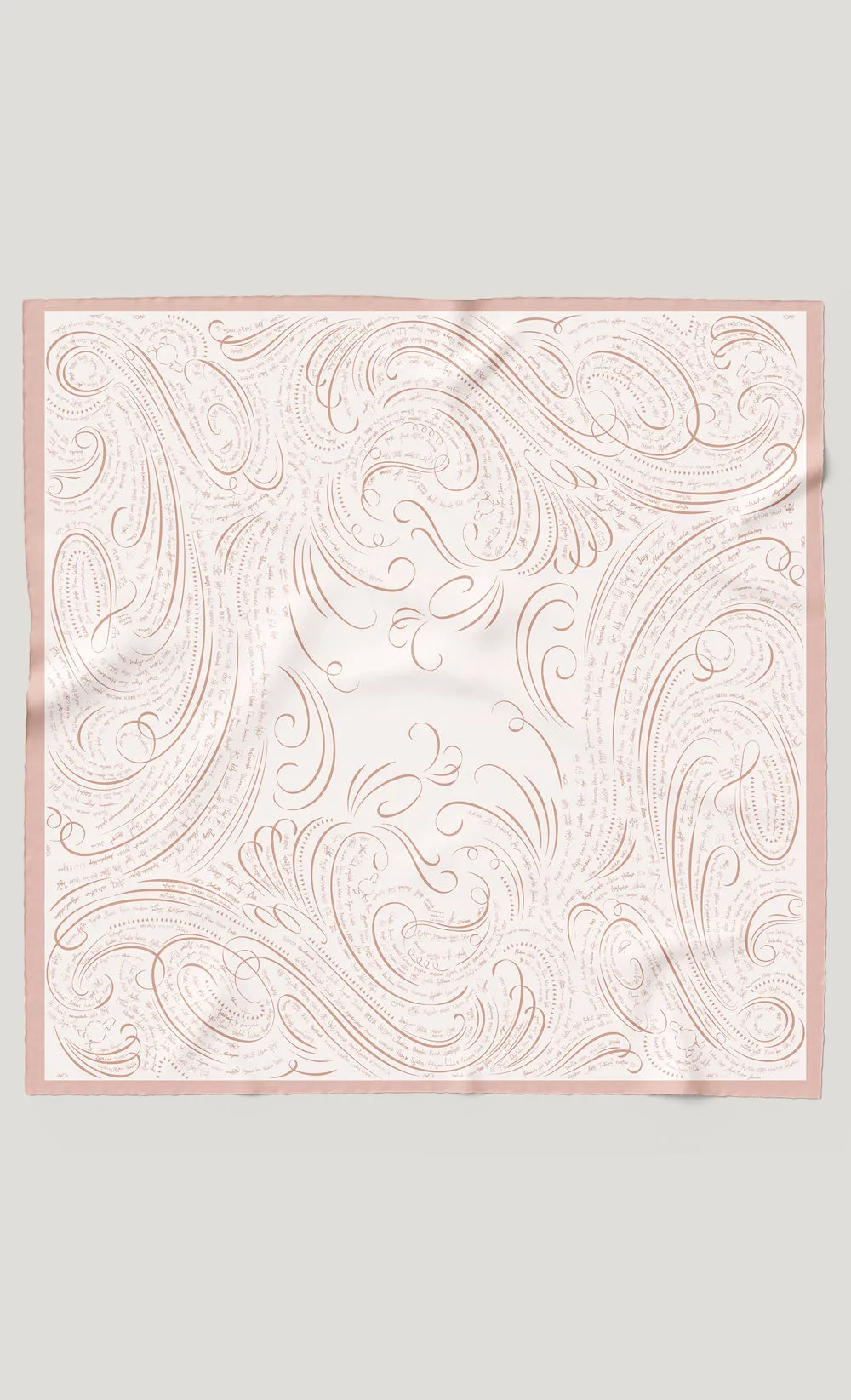 The dUCkade dUCk Satin Silk Square Scarf in Rose Quartz