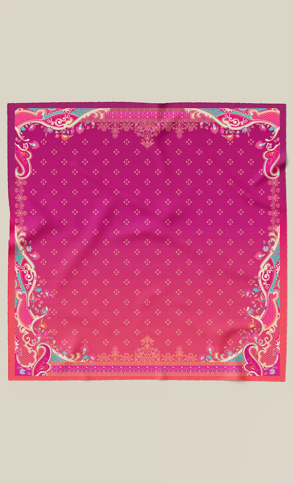 The Flourish dUCk Square Scarf in Moodboard