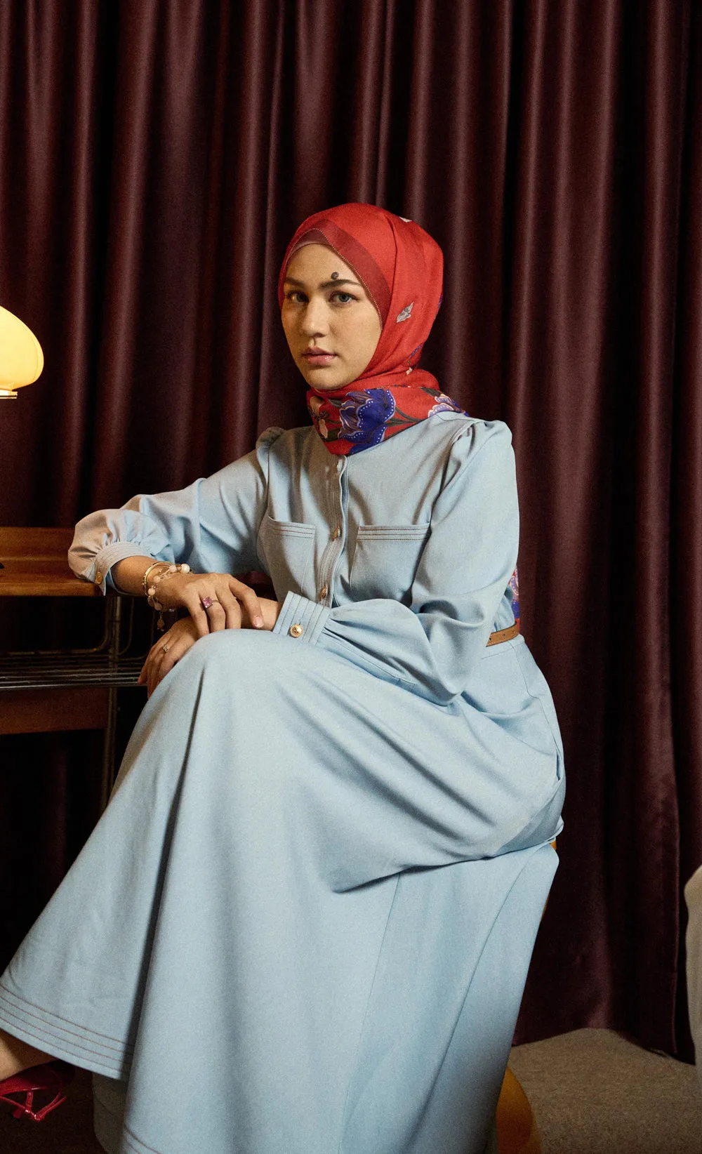 The Friendship dUCk Voile Shawl in Heart
