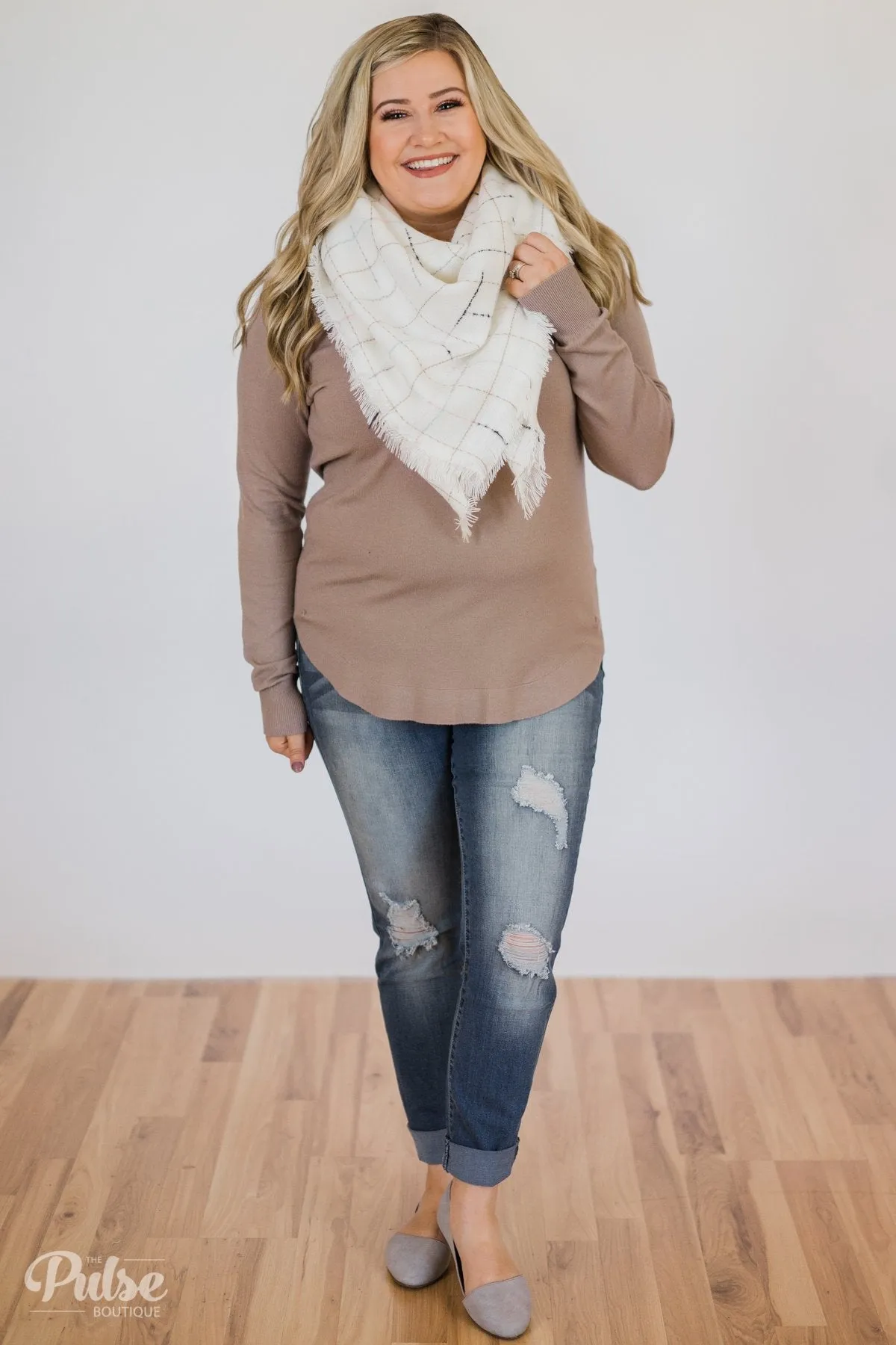 The Perfect Blanket Scarf- White