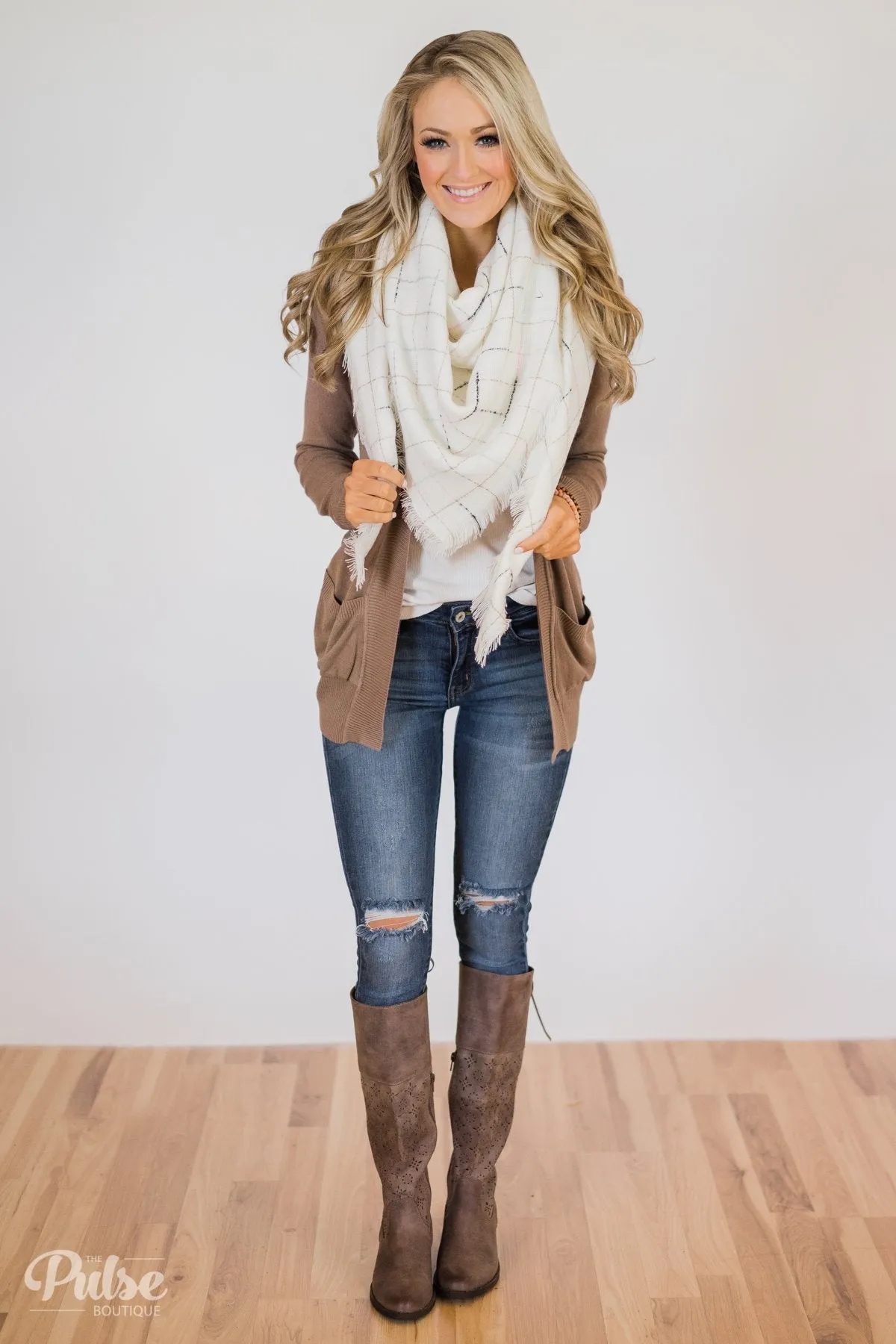 The Perfect Blanket Scarf- White
