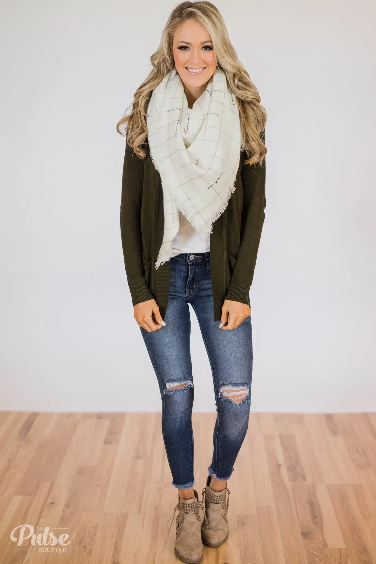 The Perfect Blanket Scarf- White
