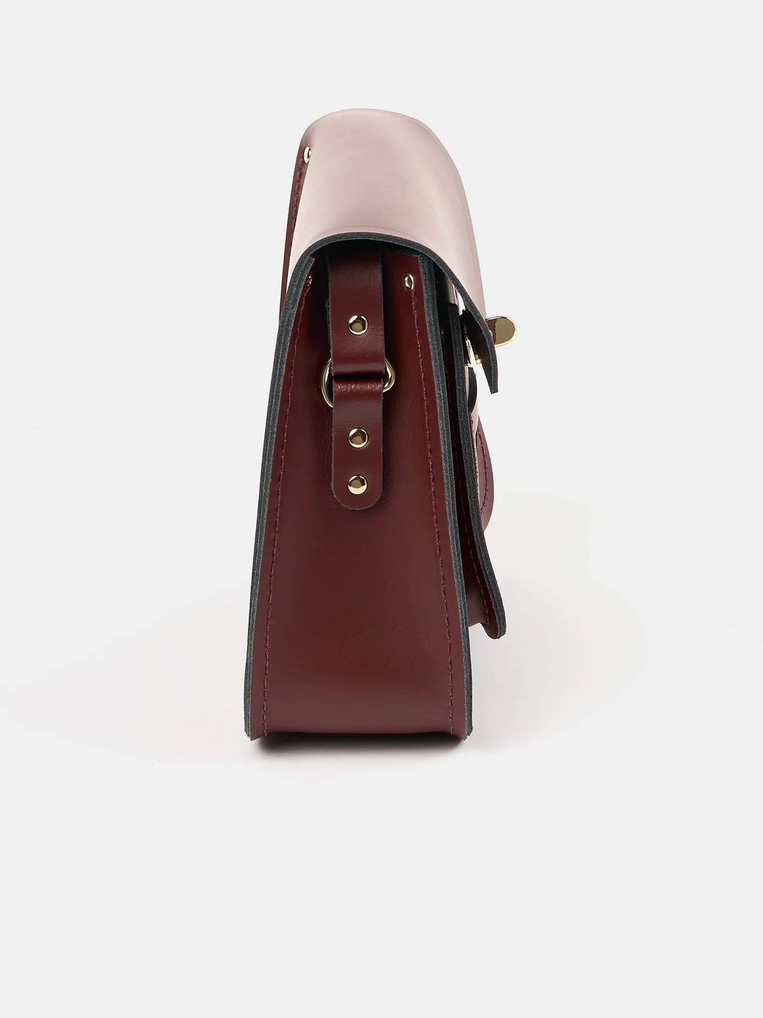 The Twist Lock Satchel - Oxblood