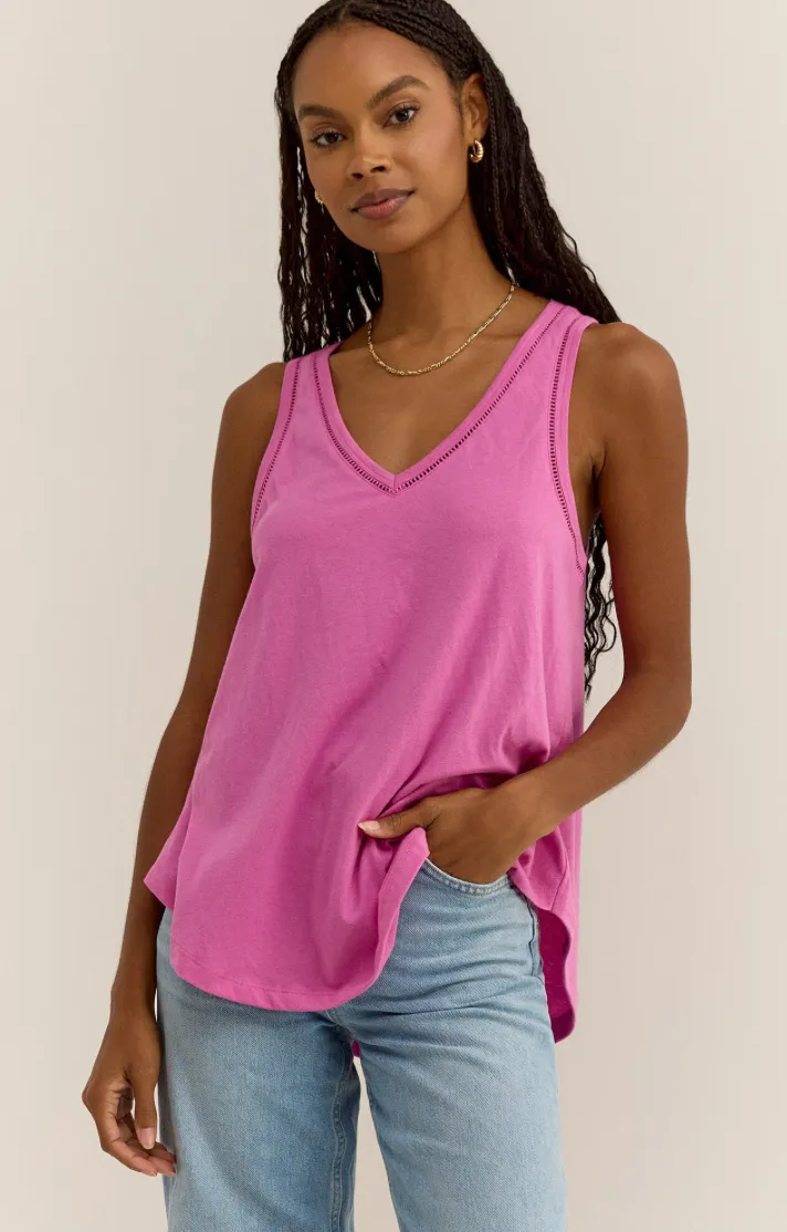 The Vagabond Lace Trim Tank