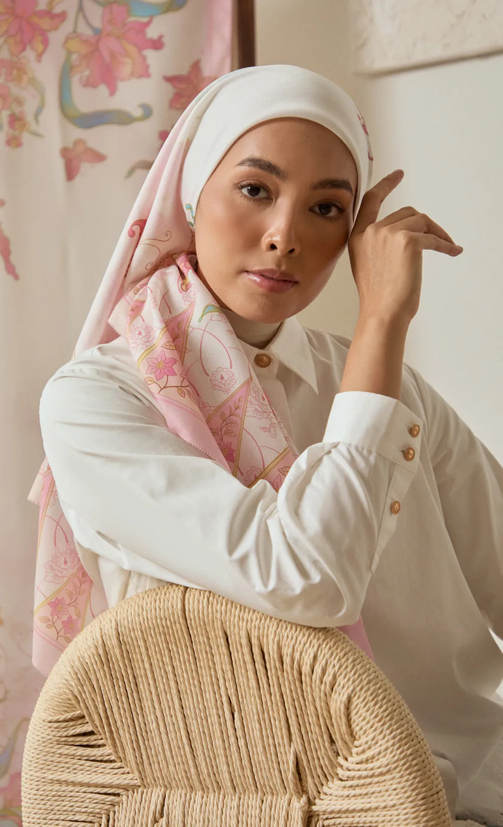 The Warisan dUCk Square Scarf in Cinta