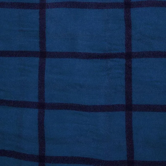Tori Blue Plaid Infinity Scarf