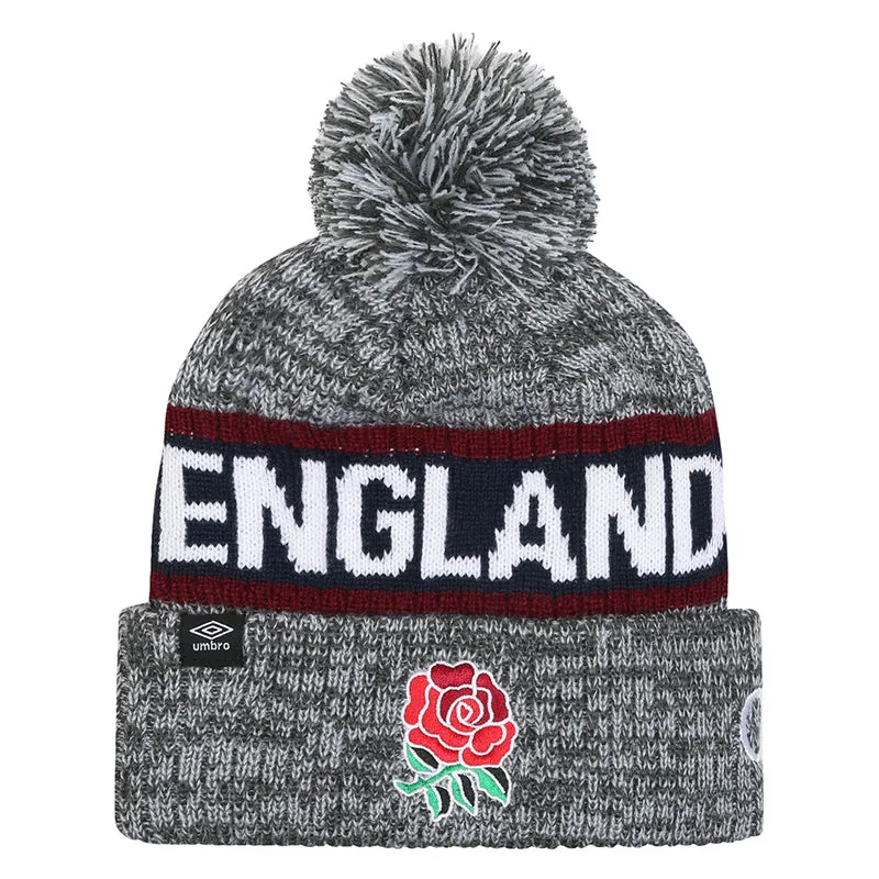 Umbro England Rugby Bobble Beanie Hat