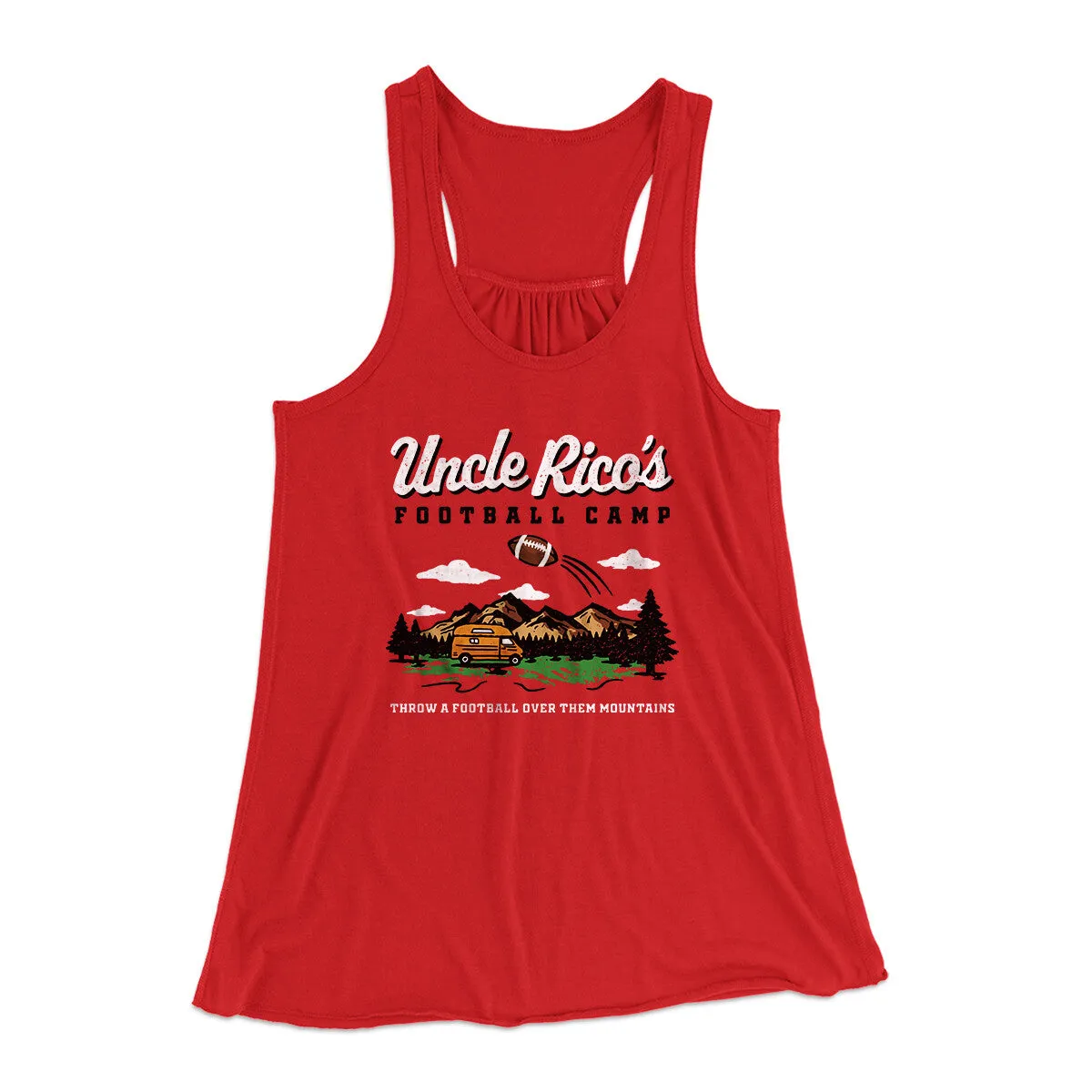 Uncle Rico's Football Camp Women's Flowey Racerback Tank Top