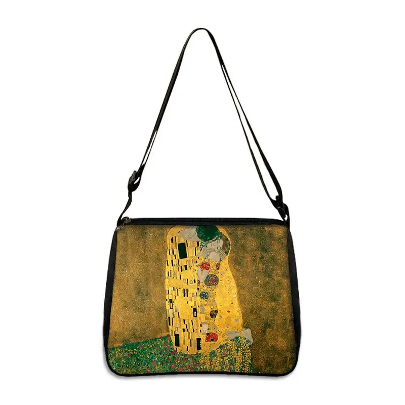 Van Gogh Art Famous Paintings Handbag Women Shoulder Bags Oil Painting Starr Night / Mona Lisa Shopping Bag Canvas Tote Bags