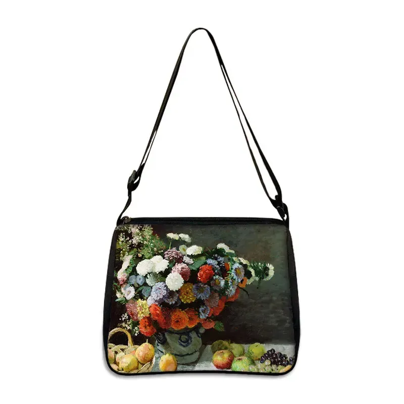 Van Gogh Art Famous Paintings Handbag Women Shoulder Bags Oil Painting Starr Night / Mona Lisa Shopping Bag Canvas Tote Bags