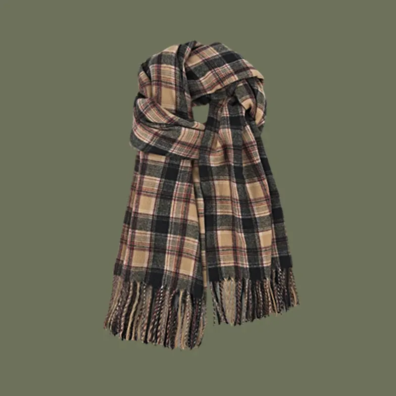 Vintage Plaid Scarf
