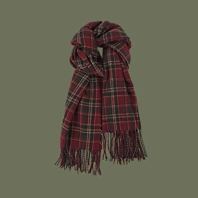 Vintage Plaid Scarf
