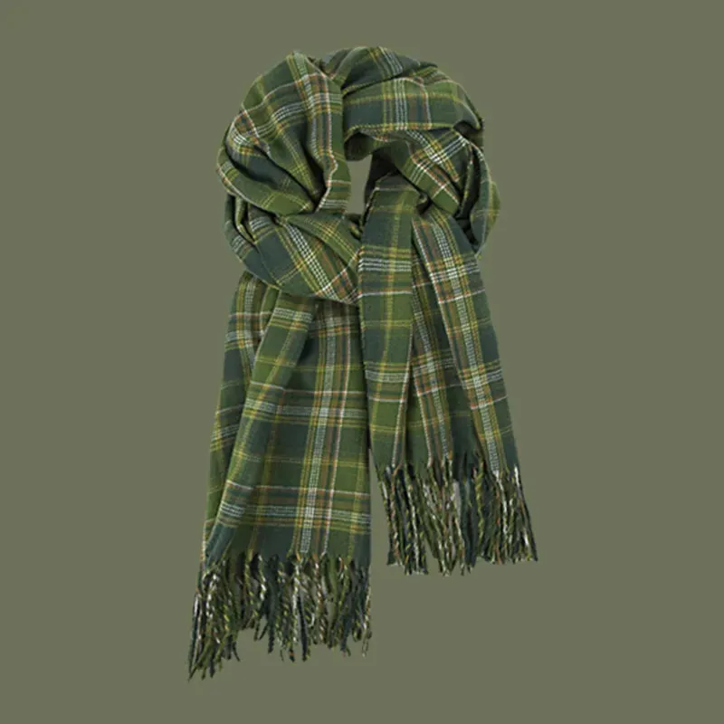 Vintage Plaid Scarf