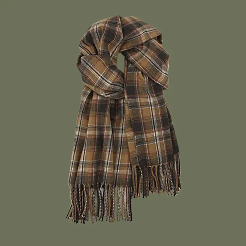 Vintage Plaid Scarf
