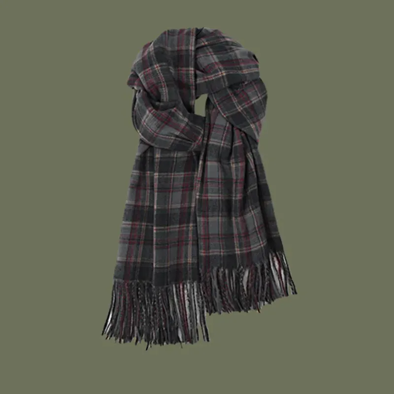 Vintage Plaid Scarf