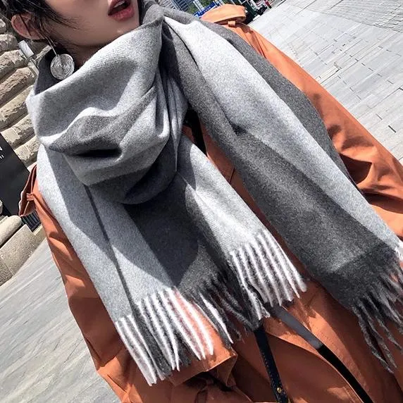 Warm Cashmere Thick Scarf Shawl Wrap for Women Ladies Girls 70x200