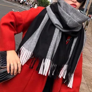 Warm Cashmere Thick Scarf Shawl Wrap for Women Ladies Girls 70x200