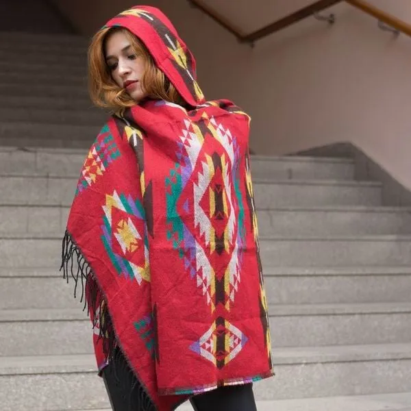 Warm Poncho Scarf Cape