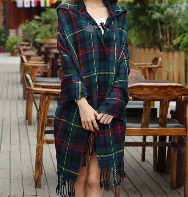 Warm Poncho Scarf Cape