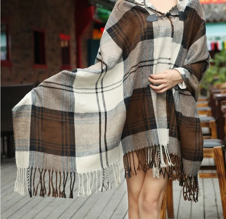 Warm Poncho Scarf Cape